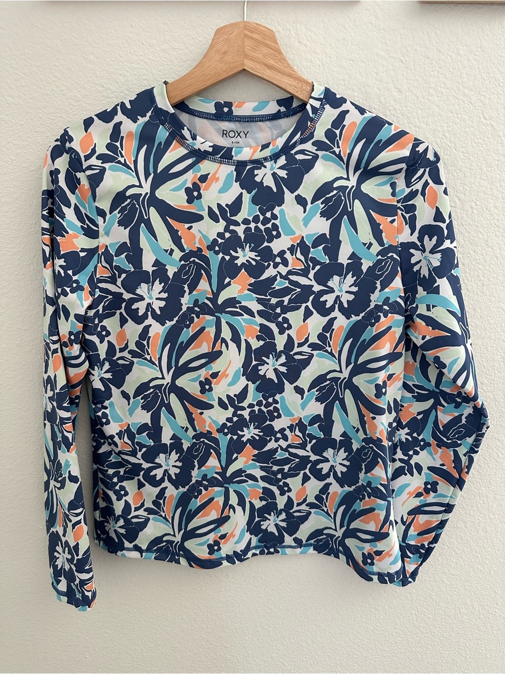 Roxy Rash Guards BUNDLE of 2 Printed Tropical Long Sleeved Tops - Picture 9 of 14